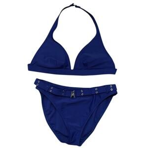 La Blanca Blue Bikini Set Sz 10